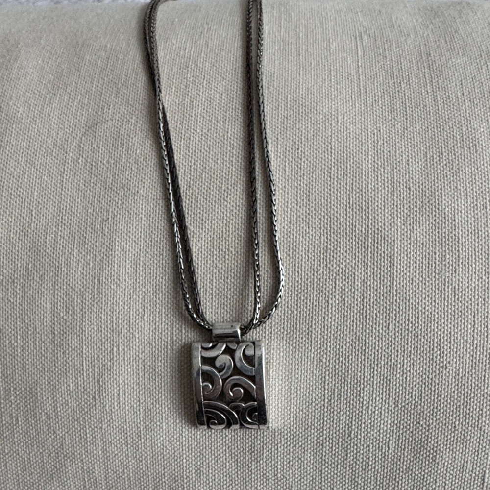 Brighton Silver Swirl Pendant Necklace